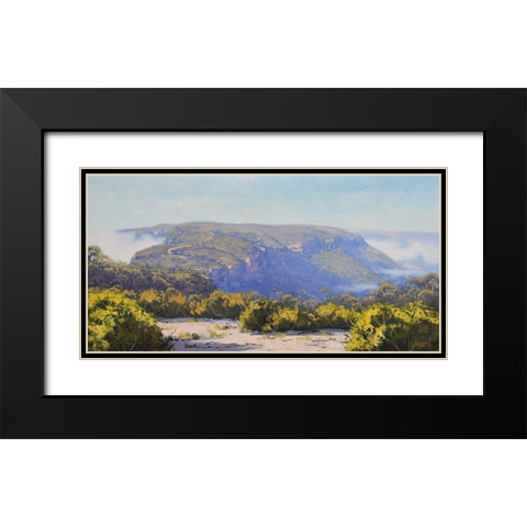 Narron Neck Katoomba Black Modern Wood Framed Art Print with Double Matting by Gercken, Graham