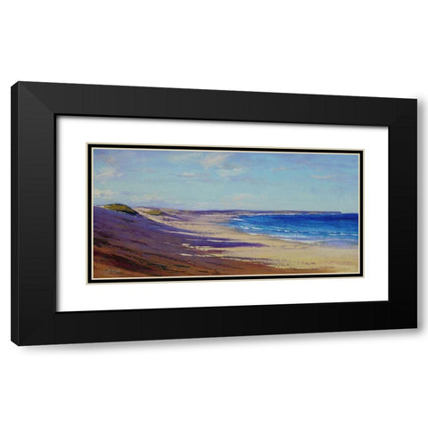 Lake Beach Australia Black Modern Wood Framed Art Print with Double Matting by Gercken, Graham