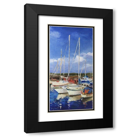 Summer in Denmark Black Modern Wood Framed Art Print with Double Matting by Strube, Ling