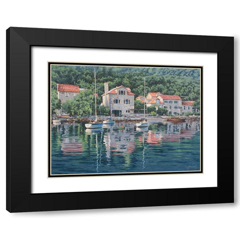 Monte Negro Image Black Modern Wood Framed Art Print with Double Matting by Adamov, Alexey
