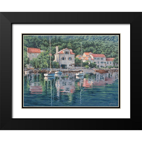 Monte Negro Image Black Modern Wood Framed Art Print with Double Matting by Adamov, Alexey