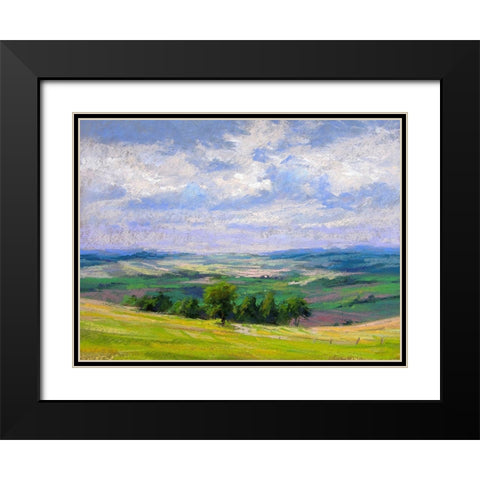 Cloud Shadows II Black Modern Wood Framed Art Print with Double Matting by Chaney, Alan