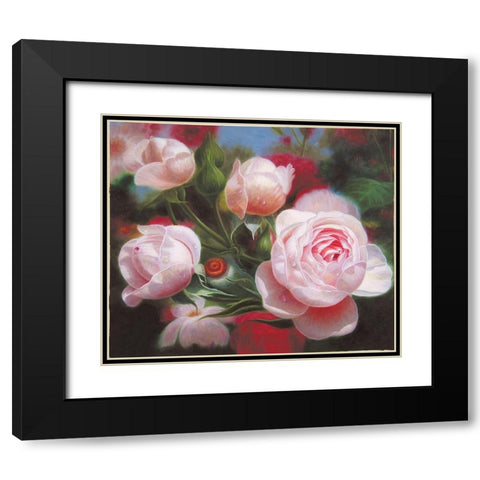 American Flowers VIII Black Modern Wood Framed Art Print with Double Matting by Murphy, John