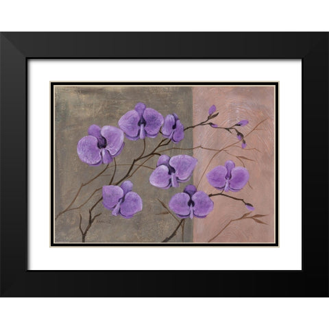 Modern Colours IIII Black Modern Wood Framed Art Print with Double Matting by Dahlke, Izabella