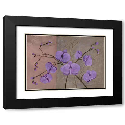 Modern Colours IV Black Modern Wood Framed Art Print with Double Matting by Dahlke, Izabella