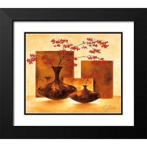 Modern Stillife III Black Modern Wood Framed Art Print with Double Matting by Lopardi, E.