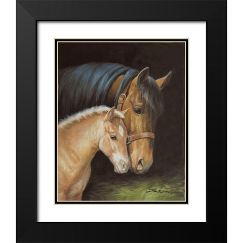 Together Black Modern Wood Framed Art Print with Double Matting by Jackson