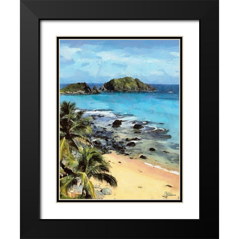 Everyone Loves Palm Trees IX Black Modern Wood Framed Art Print with Double Matting by Medeiros, Celito