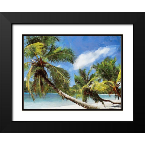 Everyone Loves Palm Trees XI Black Modern Wood Framed Art Print with Double Matting by Medeiros, Celito