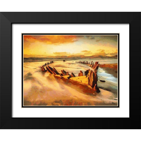 Missing Boat after Century Black Modern Wood Framed Art Print with Double Matting by Medeiros, Celito
