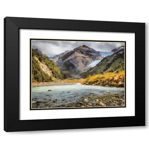 Iceland Trip I Black Modern Wood Framed Art Print with Double Matting by Medeiros, Celito