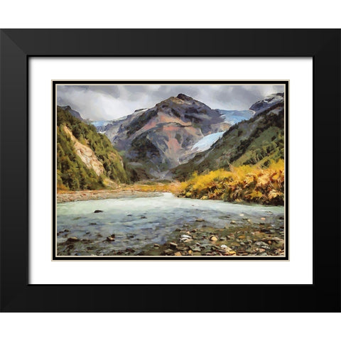 Iceland Trip I Black Modern Wood Framed Art Print with Double Matting by Medeiros, Celito