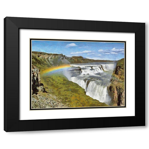 Iceland Trip II Black Modern Wood Framed Art Print with Double Matting by Medeiros, Celito