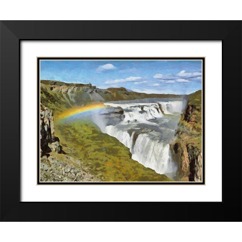 Iceland Trip II Black Modern Wood Framed Art Print with Double Matting by Medeiros, Celito