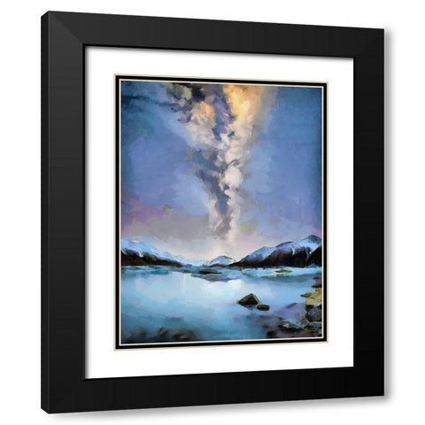 Iceland Trip III Black Modern Wood Framed Art Print with Double Matting by Medeiros, Celito