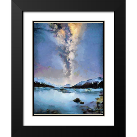 Iceland Trip III Black Modern Wood Framed Art Print with Double Matting by Medeiros, Celito