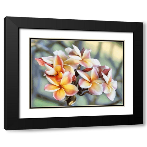 Pink Flowers of a Tree Black Modern Wood Framed Art Print with Double Matting by Medeiros, Celito