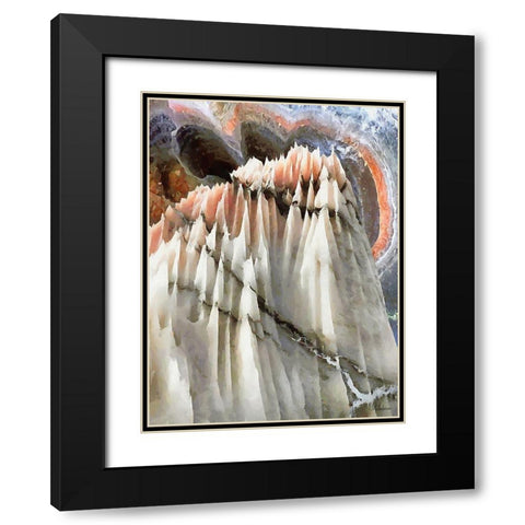 Painted Mountains XI Black Modern Wood Framed Art Print with Double Matting by Medeiros, Celito