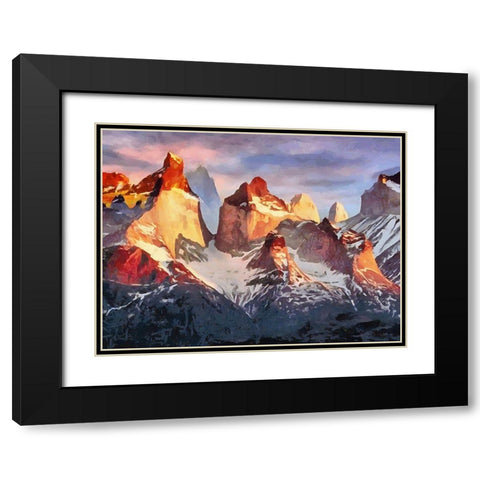 Rocky Nature III Black Modern Wood Framed Art Print with Double Matting by Medeiros, Celito