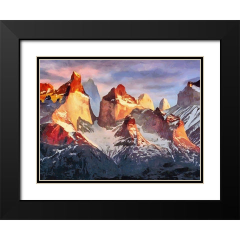 Rocky Nature III Black Modern Wood Framed Art Print with Double Matting by Medeiros, Celito
