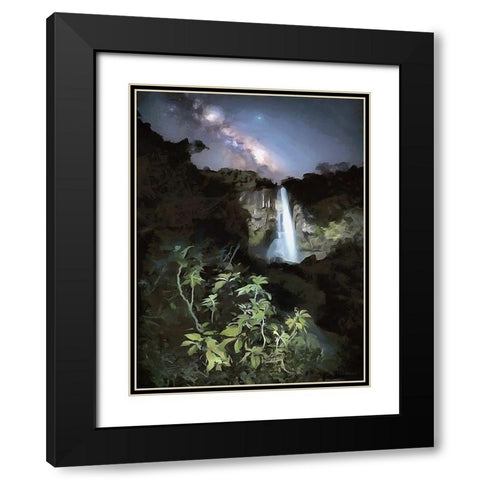 Milky Way III Black Modern Wood Framed Art Print with Double Matting by Medeiros, Celito