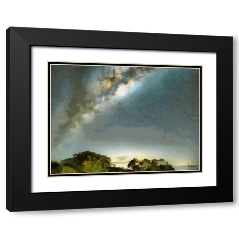 Milky Way IV Black Modern Wood Framed Art Print with Double Matting by Medeiros, Celito