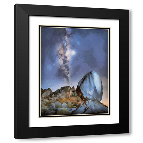 Milky Way VII Black Modern Wood Framed Art Print with Double Matting by Medeiros, Celito