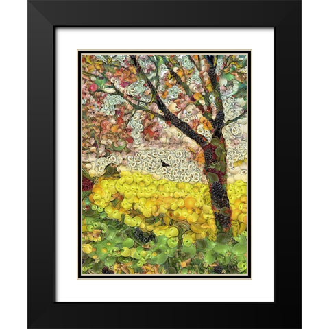 After Ayuhasca I Black Modern Wood Framed Art Print with Double Matting by Medeiros, Celito