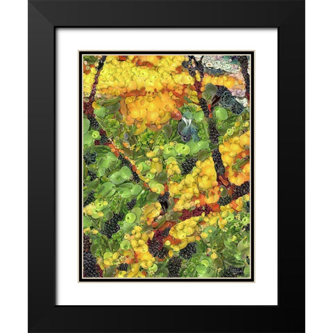 After Ayuhasca II Black Modern Wood Framed Art Print with Double Matting by Medeiros, Celito