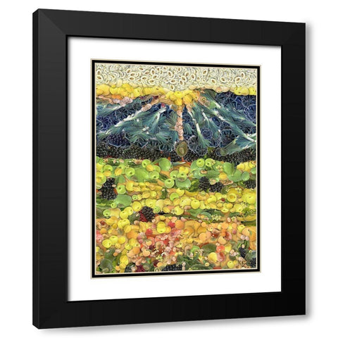 After Ayuhasca V Black Modern Wood Framed Art Print with Double Matting by Medeiros, Celito
