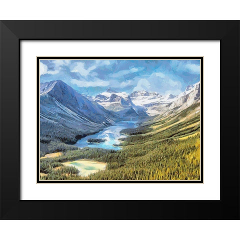 Jasper National Park II Black Modern Wood Framed Art Print with Double Matting by Medeiros, Celito