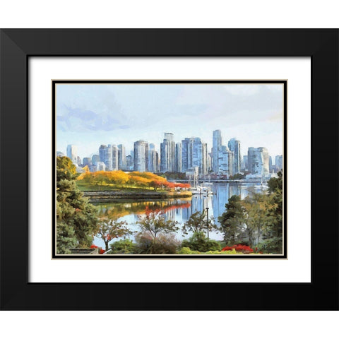 Memories of Vancouver III Black Modern Wood Framed Art Print with Double Matting by Medeiros, Celito