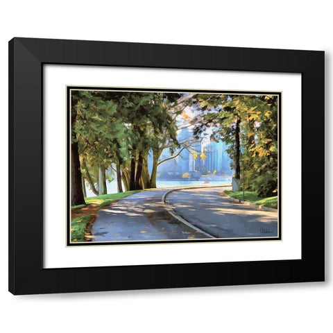 Memories of Vancouver VIII Black Modern Wood Framed Art Print with Double Matting by Medeiros, Celito