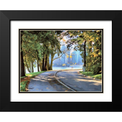 Memories of Vancouver VIII Black Modern Wood Framed Art Print with Double Matting by Medeiros, Celito