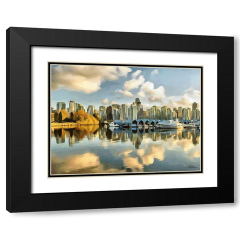 Memories of Vancouver XII Black Modern Wood Framed Art Print with Double Matting by Medeiros, Celito