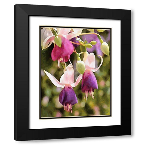 Orchids XXIII Black Modern Wood Framed Art Print with Double Matting by Medeiros, Celito