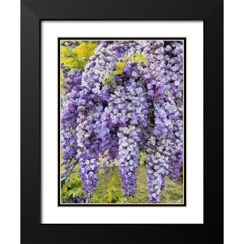Blooming Tropical Tree I Black Modern Wood Framed Art Print with Double Matting by Medeiros, Celito