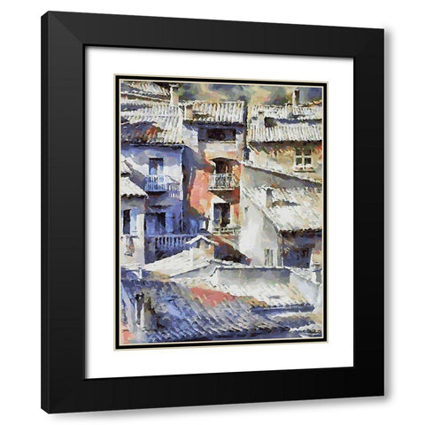 Venice Memmories III Black Modern Wood Framed Art Print with Double Matting by Medeiros, Celito