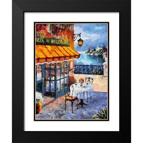 Memories of Italy III Black Modern Wood Framed Art Print with Double Matting by Medeiros, Celito