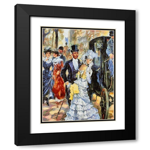 Old Times III Black Modern Wood Framed Art Print with Double Matting by Medeiros, Celito