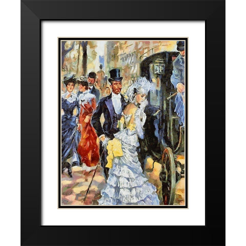 Old Times III Black Modern Wood Framed Art Print with Double Matting by Medeiros, Celito