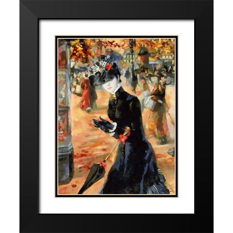 Old Times IV Black Modern Wood Framed Art Print with Double Matting by Medeiros, Celito