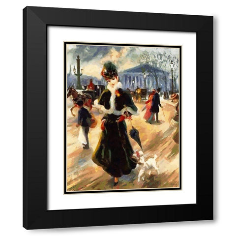 Old Times V Black Modern Wood Framed Art Print with Double Matting by Medeiros, Celito