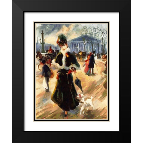 Old Times V Black Modern Wood Framed Art Print with Double Matting by Medeiros, Celito