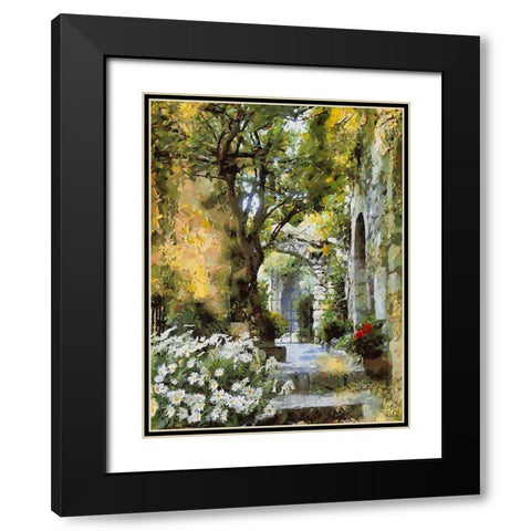 A House in the South II Black Modern Wood Framed Art Print with Double Matting by Medeiros, Celito