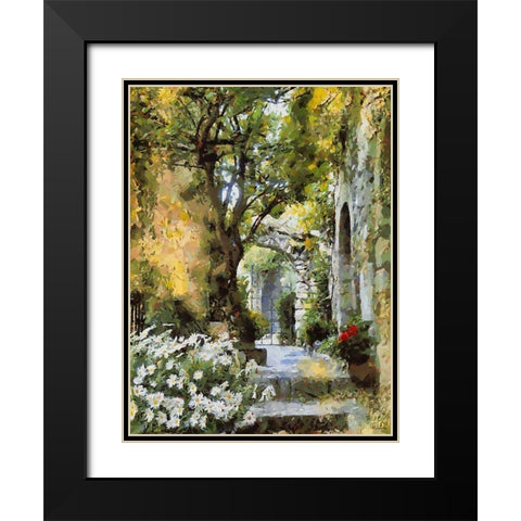 A House in the South II Black Modern Wood Framed Art Print with Double Matting by Medeiros, Celito