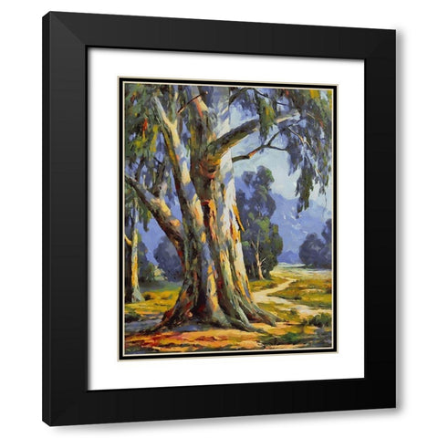 Path Trough The Woods I Black Modern Wood Framed Art Print with Double Matting by Medeiros, Celito