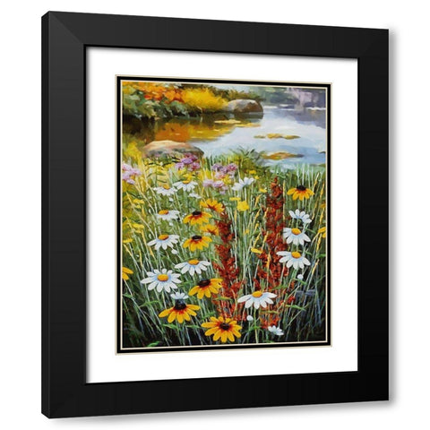 Romantic Nature in Autumn XIX Black Modern Wood Framed Art Print with Double Matting by Medeiros, Celito