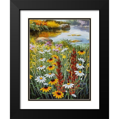 Romantic Nature in Autumn XIX Black Modern Wood Framed Art Print with Double Matting by Medeiros, Celito