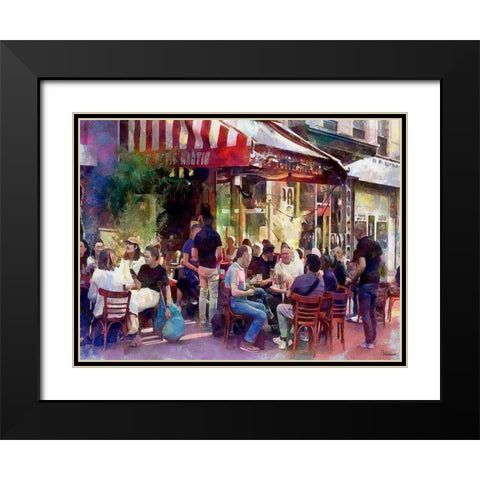 Late Afternoon in France Black Modern Wood Framed Art Print with Double Matting by Medeiros, Celito
